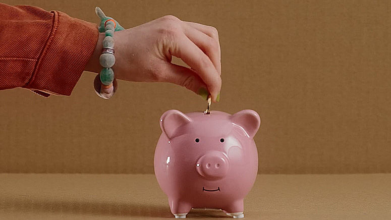 piggy bank - hand - save money